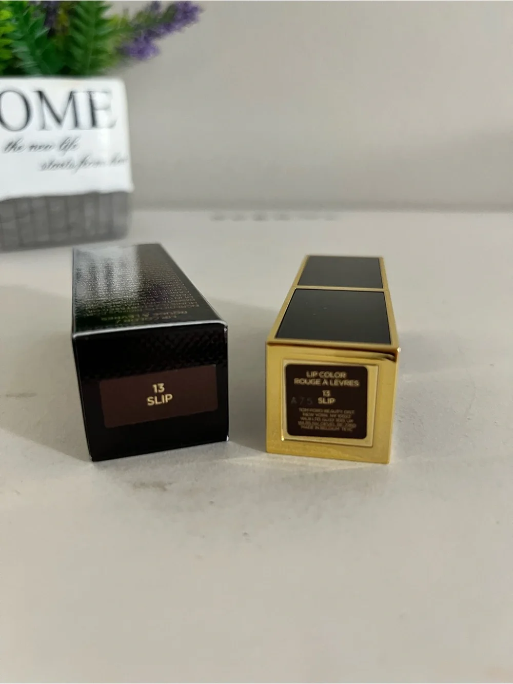 13 Slip, Tom Ford Lip Color Rouge Lipstick, Full Size, 0.12 OZ / 3.5 g